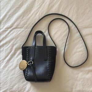 Chloe black bucket bag